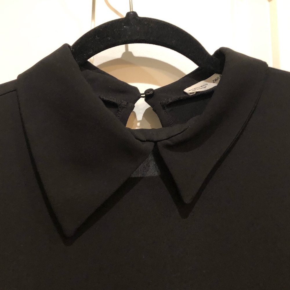 Zara Asymmetric Collar Dress - Midi - Picture 3 of 9